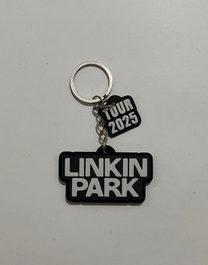 Llavero personalizado en acrílico/metal — merch promocional Linkin Park