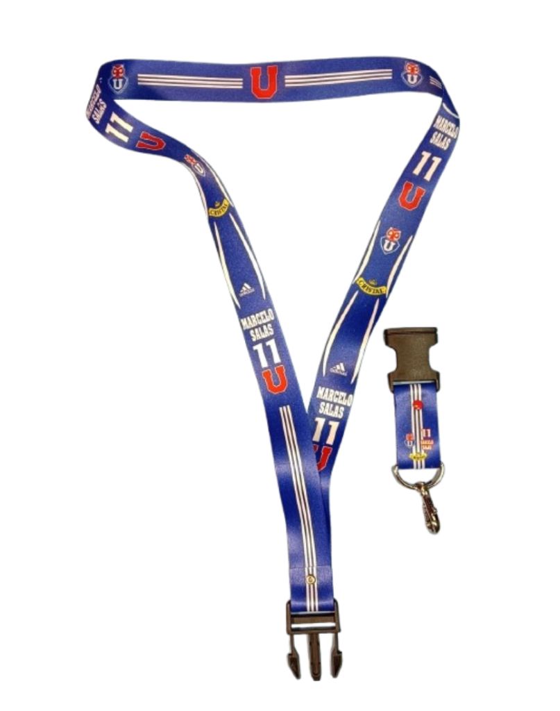 Lanyards estampado personalizado de U de Chile para hinchas