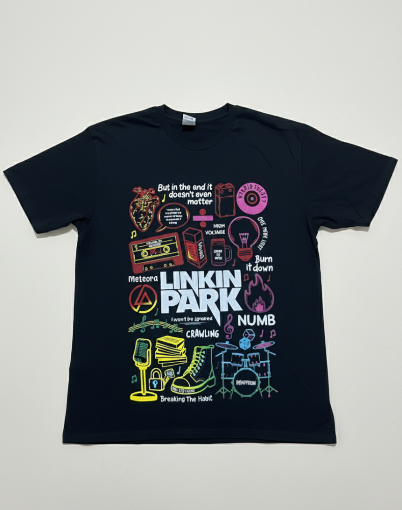 Polera personalizada con estampado — diseño resistente y de alta calidad - Linkin Park